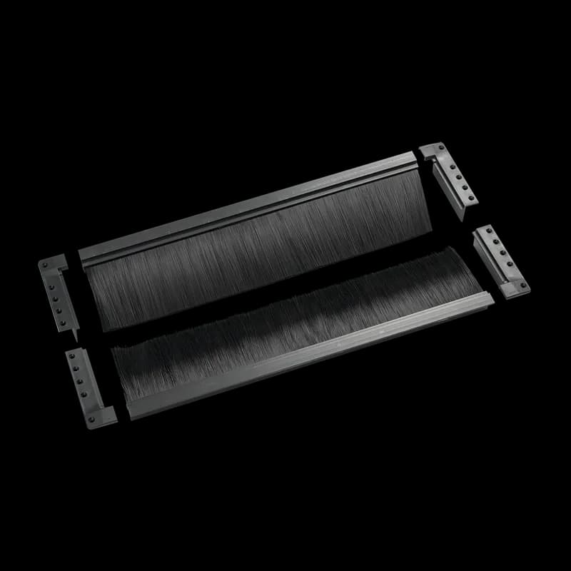 Adjustable Floor Brush Kits, 10.00x24.00, Black, Plastic