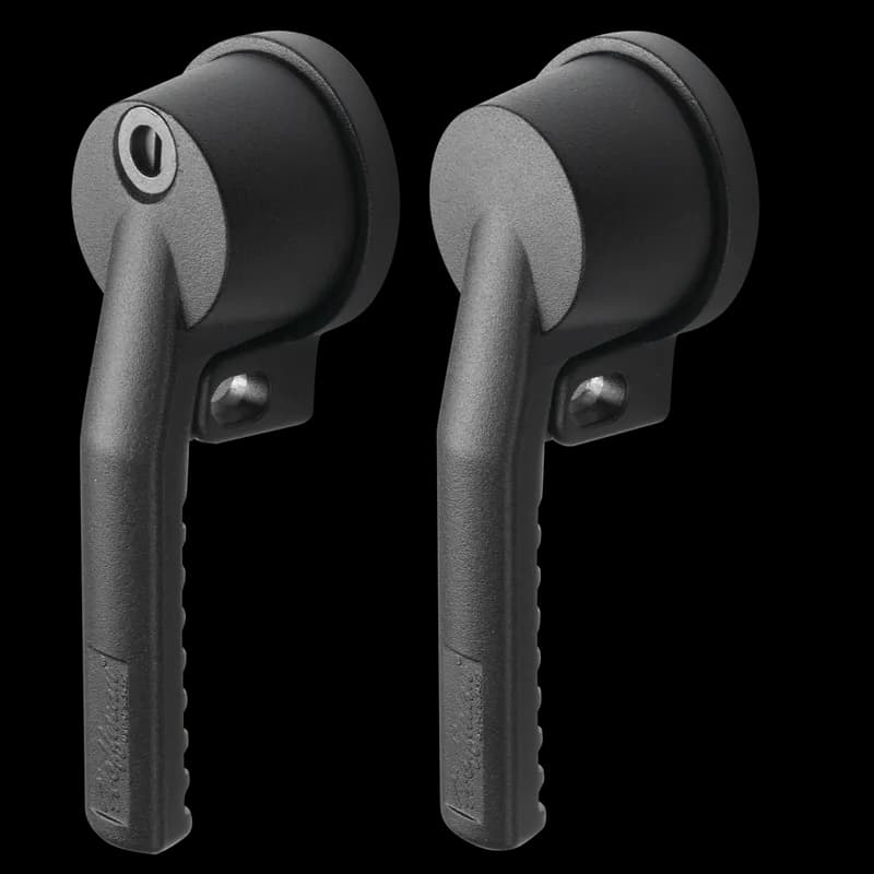 PowerGlide Handle Medium Clockwise, 5.51x2.58x1.65, Black, Mild Steel
