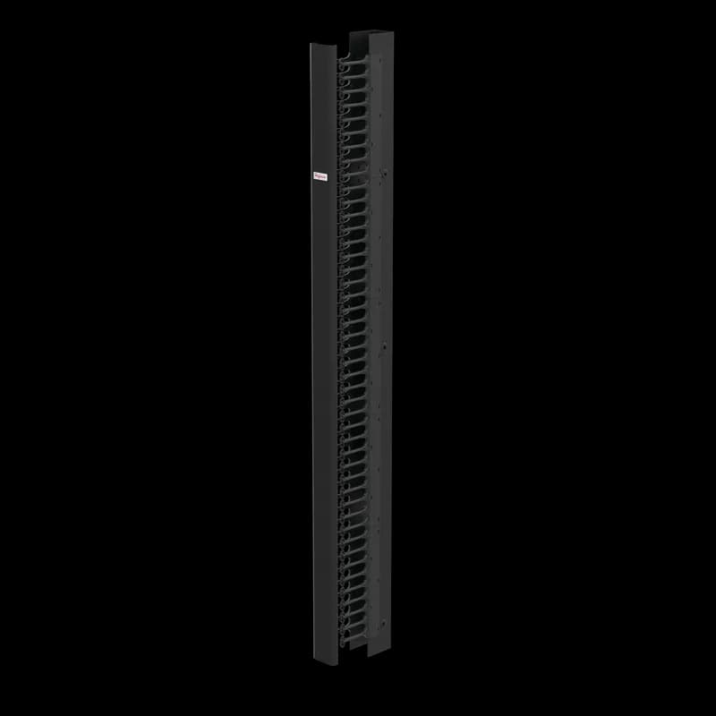 nVent EC3S7 - CableTek-EC Vertical Cable Manager Single, 84.00x3.50x9.00, Black, Steel