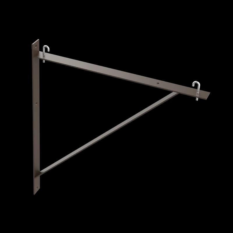 Triangle Support Bracket Kit, fits 12 and 18 and 24, Black, Steel
