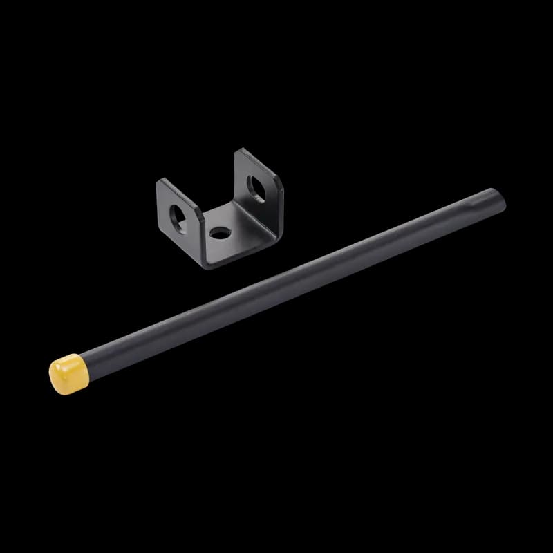 Retaining Post Kit, Black, Steel
