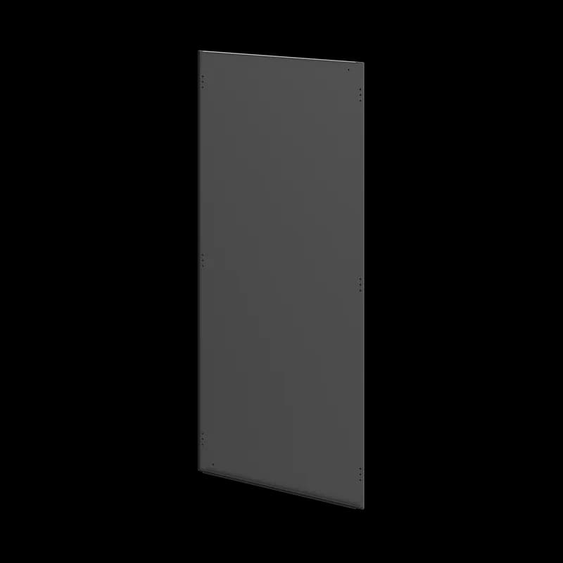 ProLine Side Barrier Panel, 76.34x33.59x1, Black, Mild Steel
