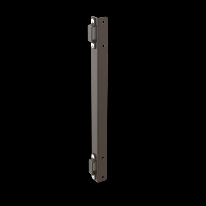 Runway Overhead 12-inch Stack Kit, Black, Mild Steel