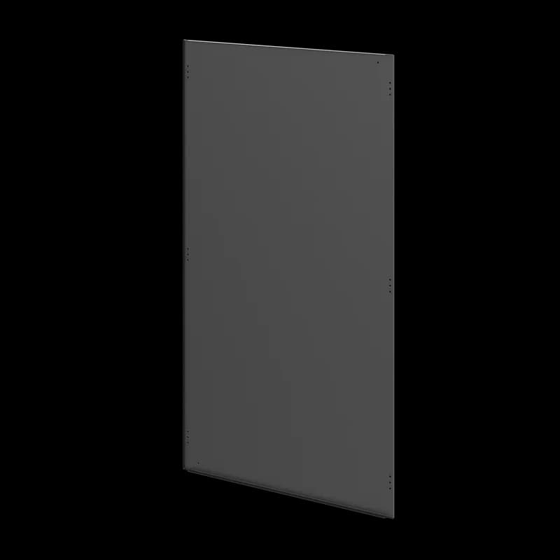 ProLine Side Barrier Panel, 76.34x41.46x1, Black, Mild Steel