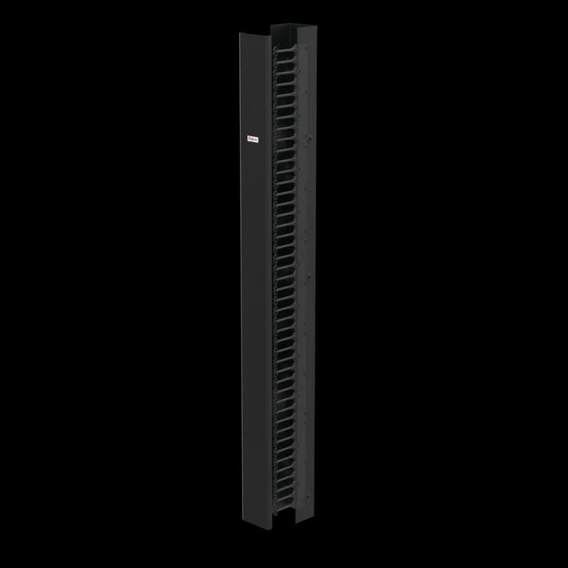 nVent EC6S7 - CableTek-EC Vertical Cable Manager Single, 84.00x6.00x9.00, Black, Steel