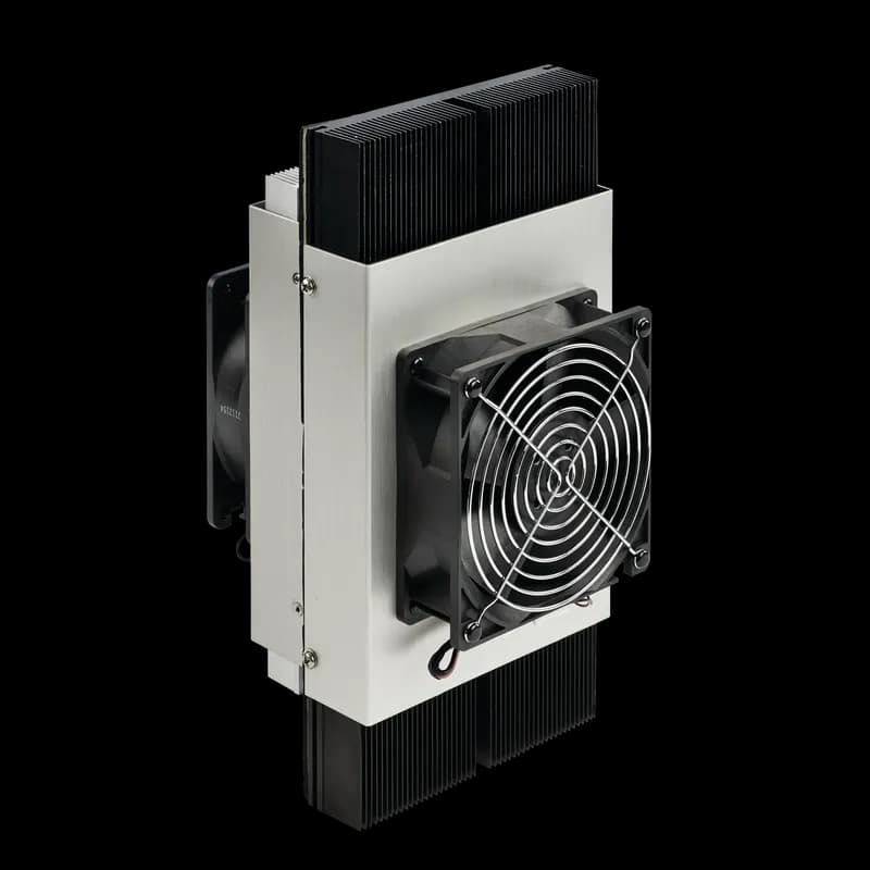 nVent TE121024020 - Thermoelectric Cooler TE12 24V without Shroud, 11.81x6.02x7.40 Anodized Aluminum