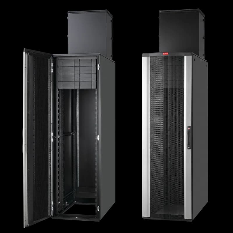 nVent PSTD20612BM - ProLine FloTek TD (Top Duct) Server Cabinet BM, 78.37x23.94x47.22, Black, Steel