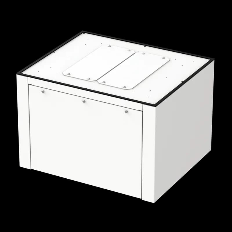 nVent WFHD3B6830 - Bases, 24.00x68.56x30.00, White, Aluminum