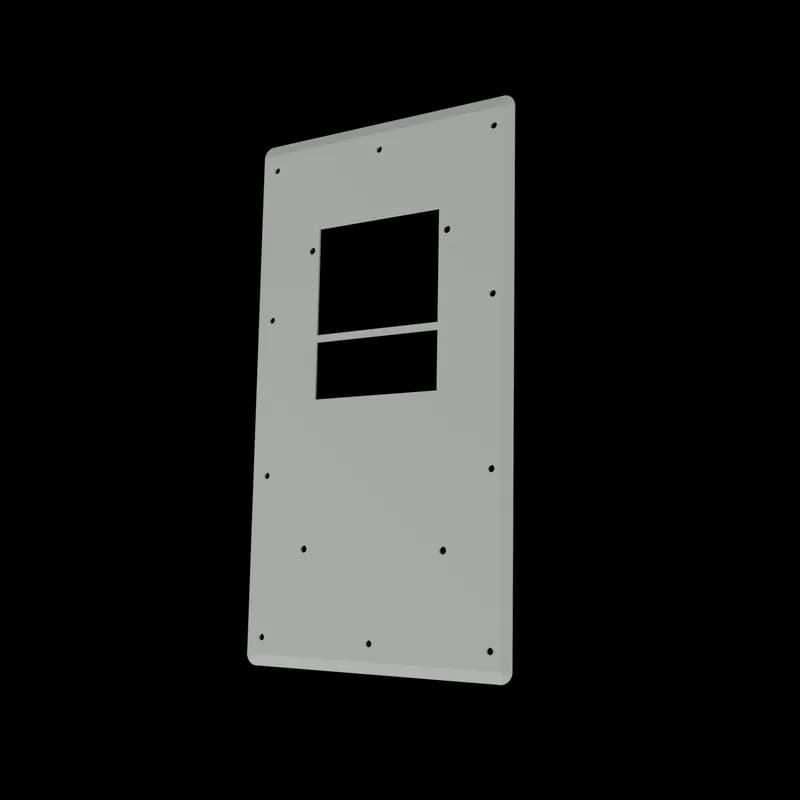 nVent EGVM2 - ComLine Vertical Mount Cabinet T15 AC, 23.23x12.68x0.35, Lt Gray, Aluminum