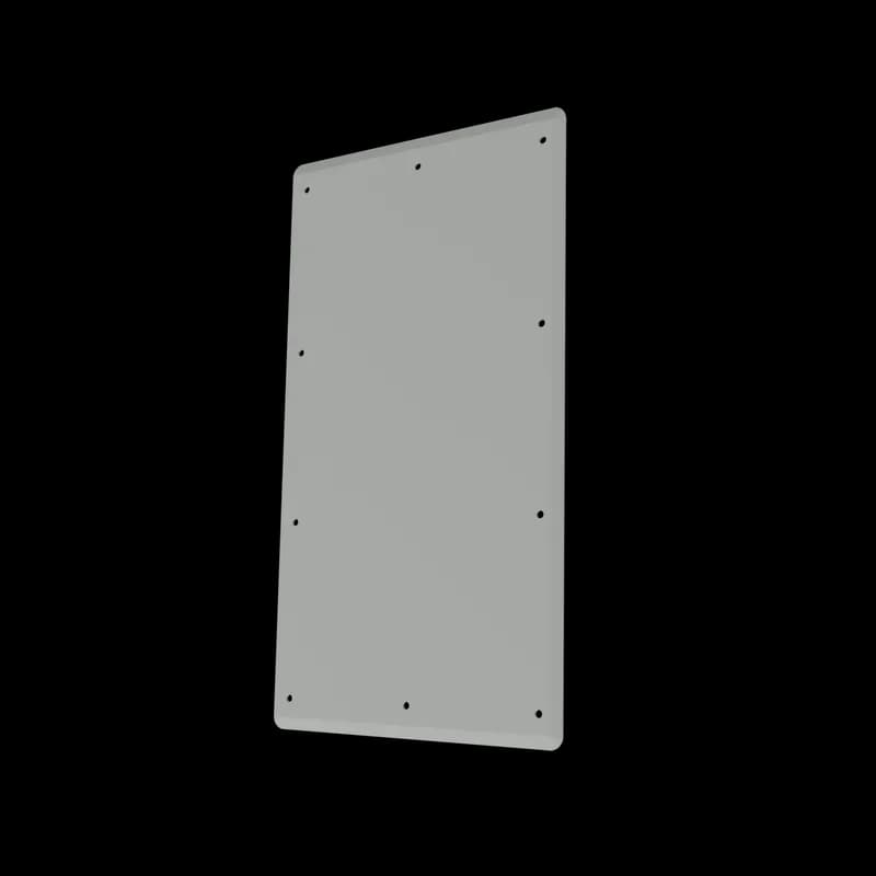 ComLine VM Cabinet Gland Plate Solid, 23.23x12.68x0.35, Lt Gray, Aluminum