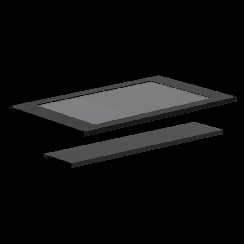 nVent PCP712 - Window Ceiling Panel,fits 700x1200mm, Black, Steel