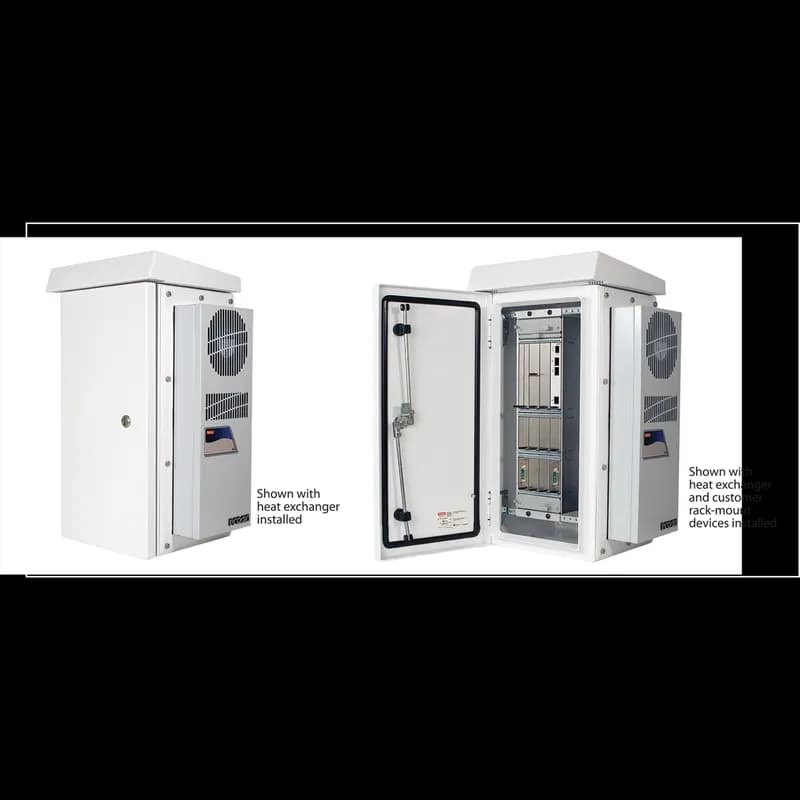 nVent ECL603537VP - ComLine VM Cabinet, 600x350x375mm, Lt Gray, Aluminum