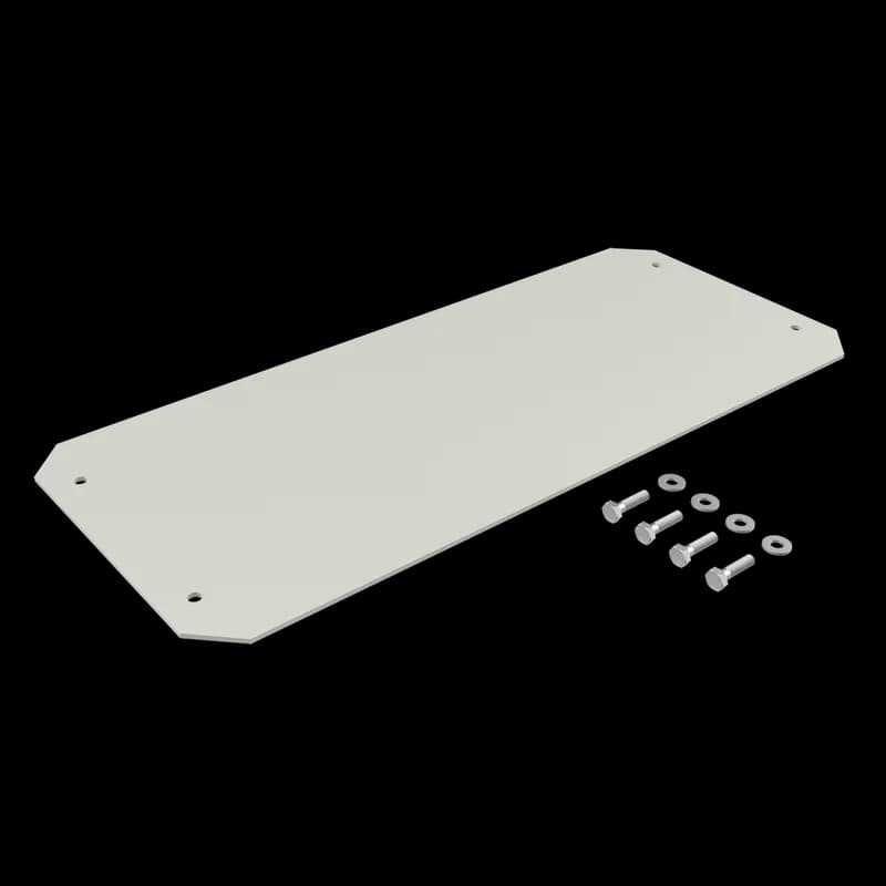 nVent WFHD3GP - Gland Plate, 20.60x8.24, White, Aluminum
