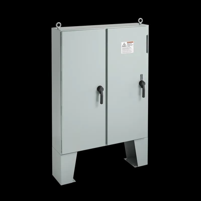 Floorstand Disconnect 2Dr Gray Inside Type 12, 72.12x61.75x12.12, Gray, Steel