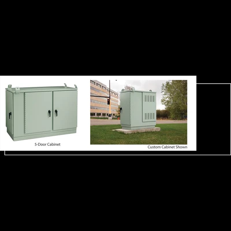 nVent T507030PM5 - OPAL Pad-Mount DSL Cabinet, 48.50x73.54x30.00, Lt Gray, Aluminum