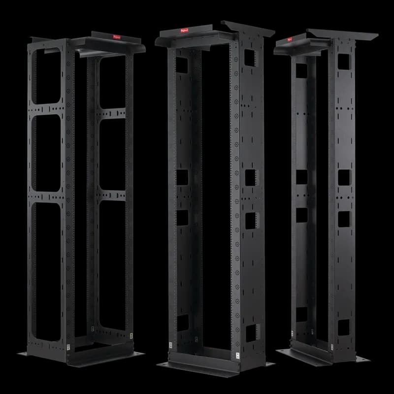 nVent M8410B45 - MaxRack Open Frame System, 86.13x24.00x20.50, Black, Aluminum