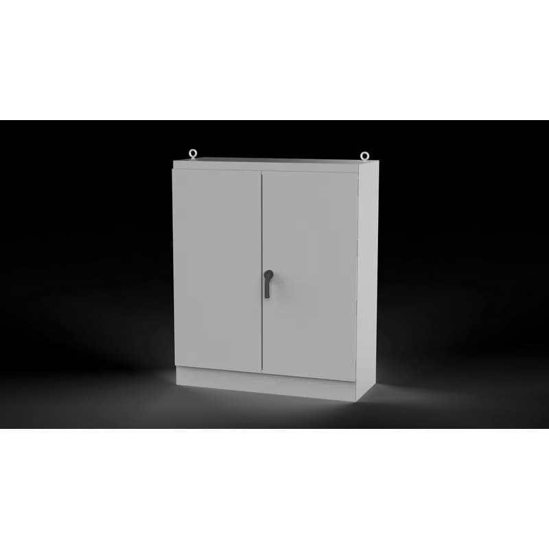 Freestand Single Access Gray Inside Type 12, 72.06x48.06x24.06, Gray, Steel