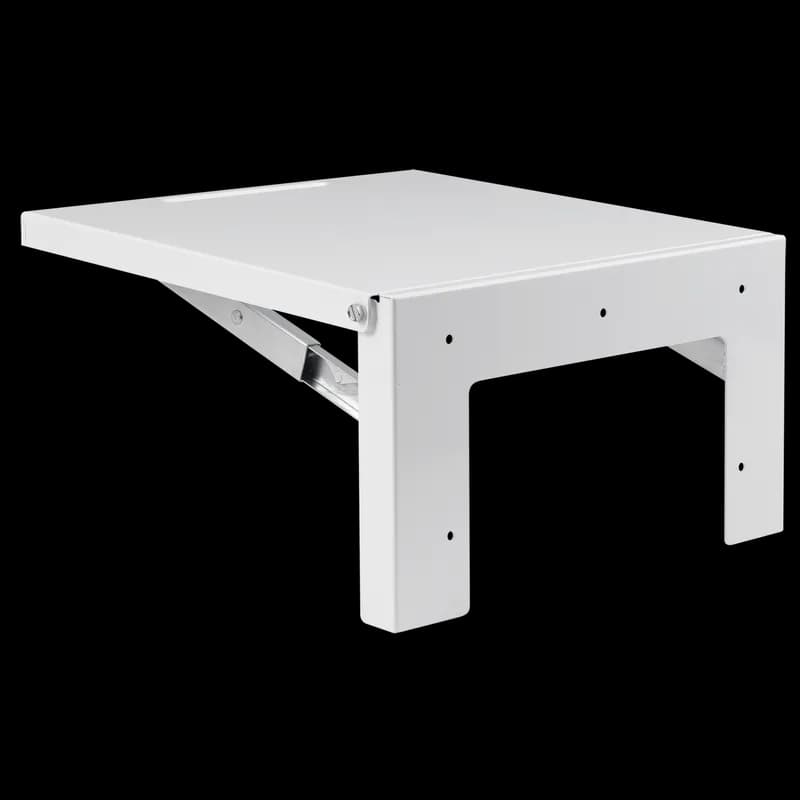 Folding Shelf Type 4 and 12 150lb (68kg) Load, 18.00x18.00, Light Gray, Mild Steel