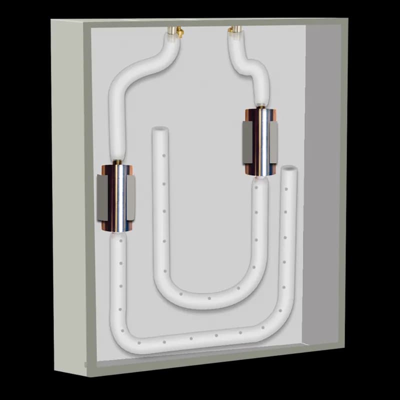 nVent VADK124X - Quiet Vortex Cooler Air Duct, Type 12 4 4X, White