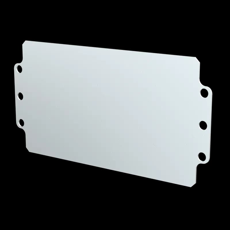 Panel for ZonEx Non-Metallic Terminal Enclosure, fits 122x120mm, Galv, Mild Steel