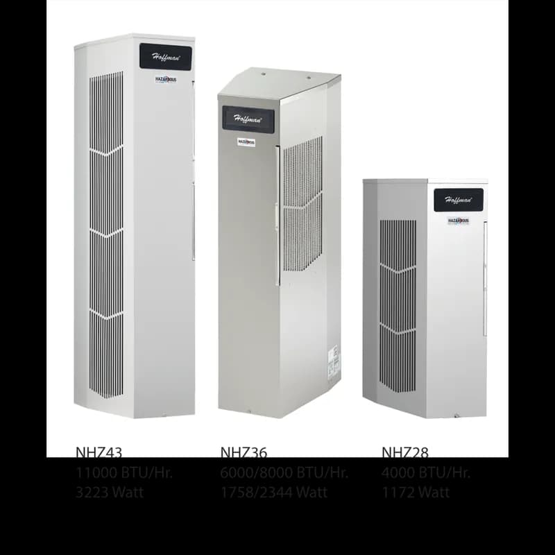 nVent NHZ280416G400 - SpectraCool Narrow Hazardous Location AC, 4000BTU 115V, Brushed, SS316