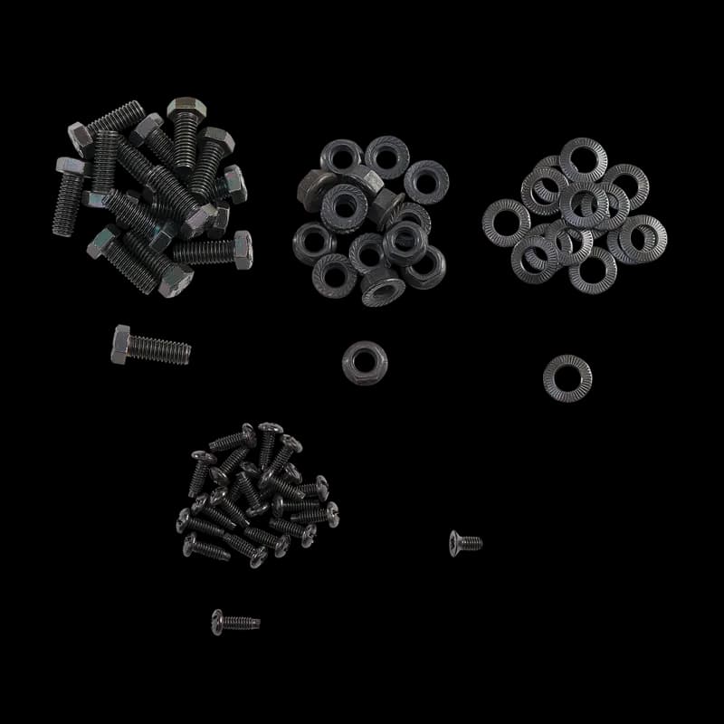 nVent MAXKIT - MaxRack Hardware Kit, Black, Steel