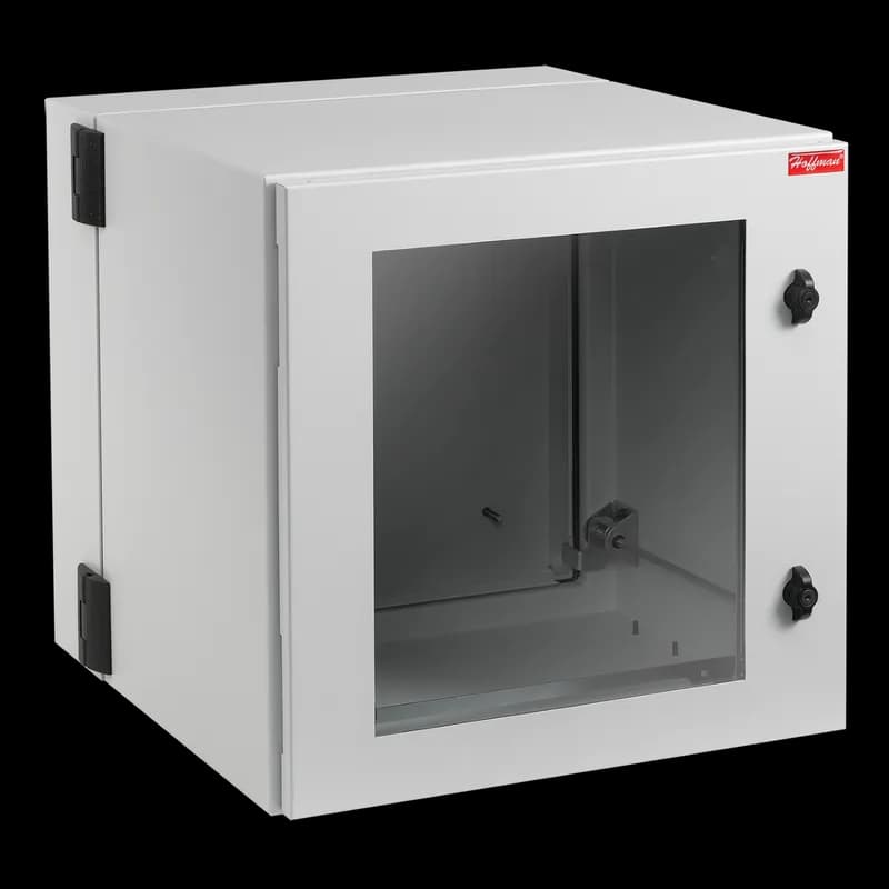 nVent PTHW242436G2 - ProTek Double-Hinge Window Type 4 12, 24.09x23.62x36.02, Lt Gray, Steel