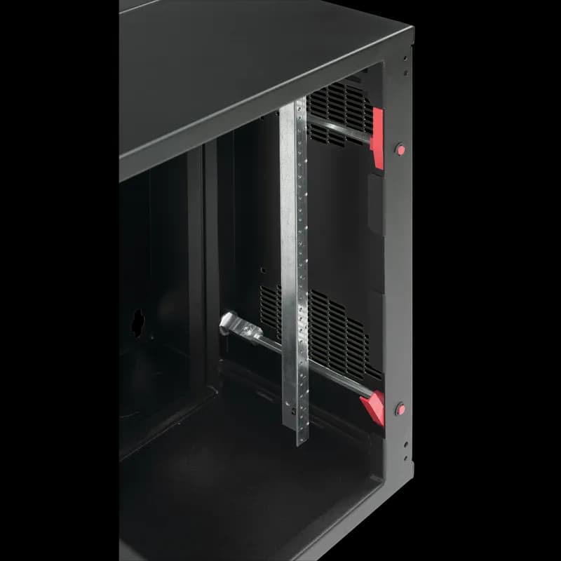 Rack Angles Square 8U, fits 16.00, Black, Steel
