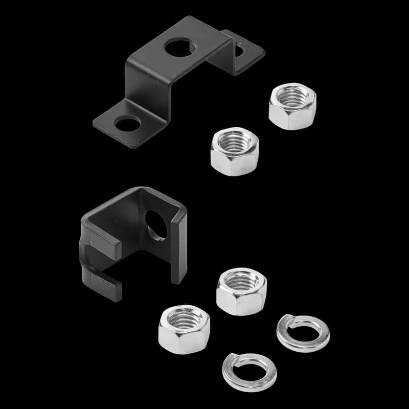 Ceiling Support Kit Rack Runway Bracket Kit, White, Steel