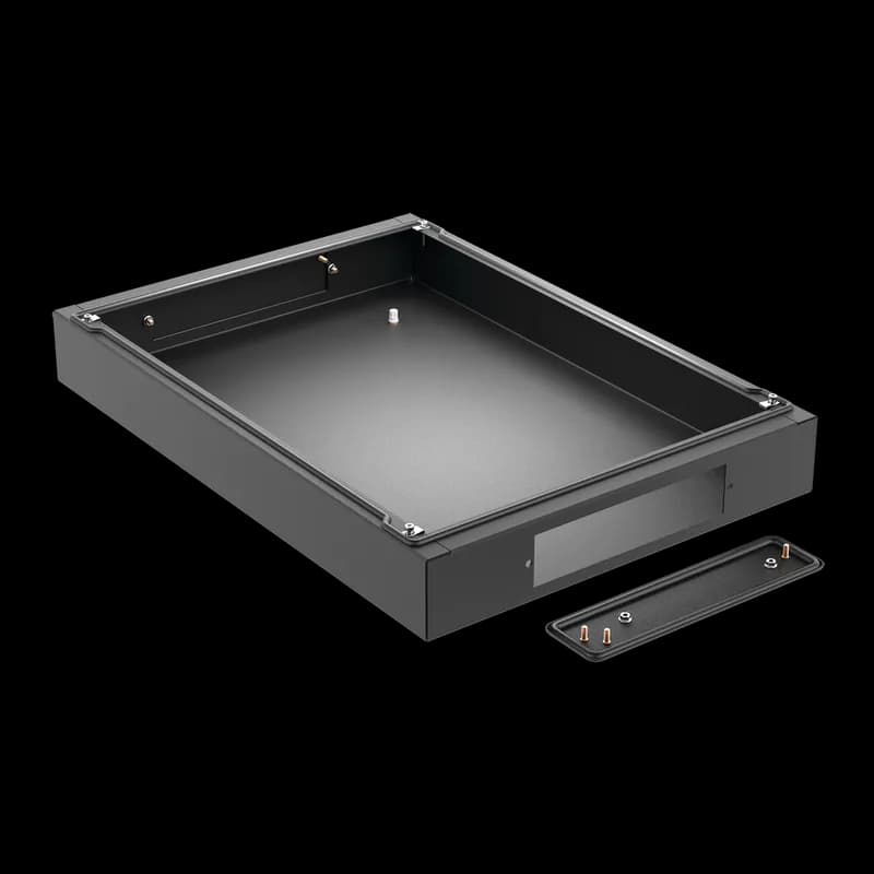ProLine G2 Fully Sealed Plinth (100mm Solid Base), fits 1800x400mm, Black, Steel