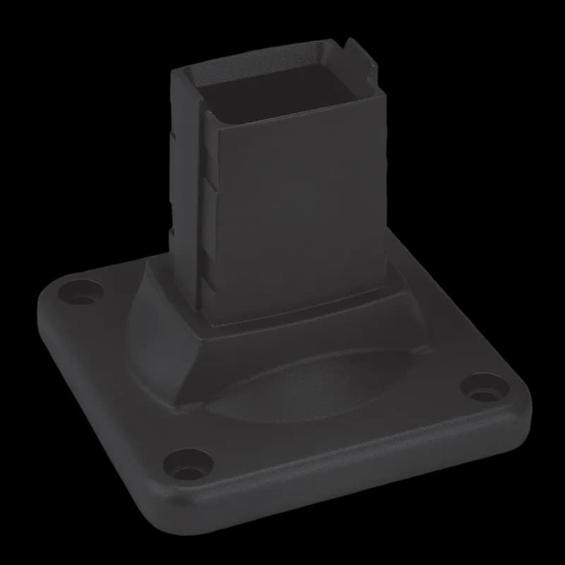 nVent S1MWF - Syspend 180-Max Wall Flange, 4.53x5.09x5.09, Black, Aluminum