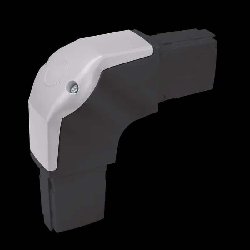 Syspend 180-Max Elbow, 7.68x7.68x3.15, Lt Gray, Aluminum
