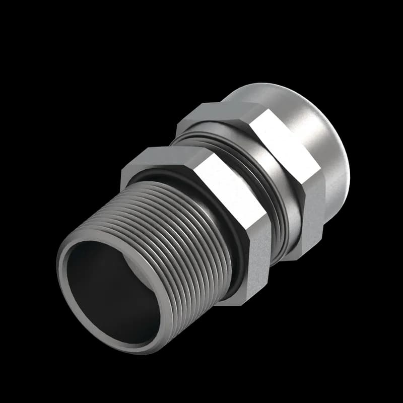 Hazloc Cable Glands for Non-Armored Cable (Ex d/e/tb),Stainless Steel,M16x1.5