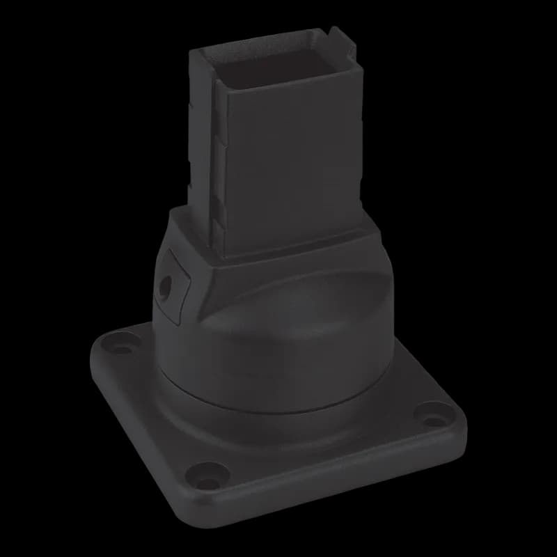 Syspend 180-Max Rotary Base, 6.54x5.04x5.04, Lt Gray, Aluminum