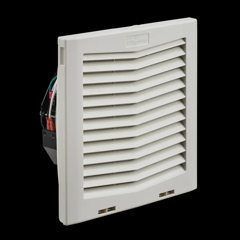 nVent HF1016414 - HF10 Side-Mount Filter Fan, 115V 159CFM, Lt Gray