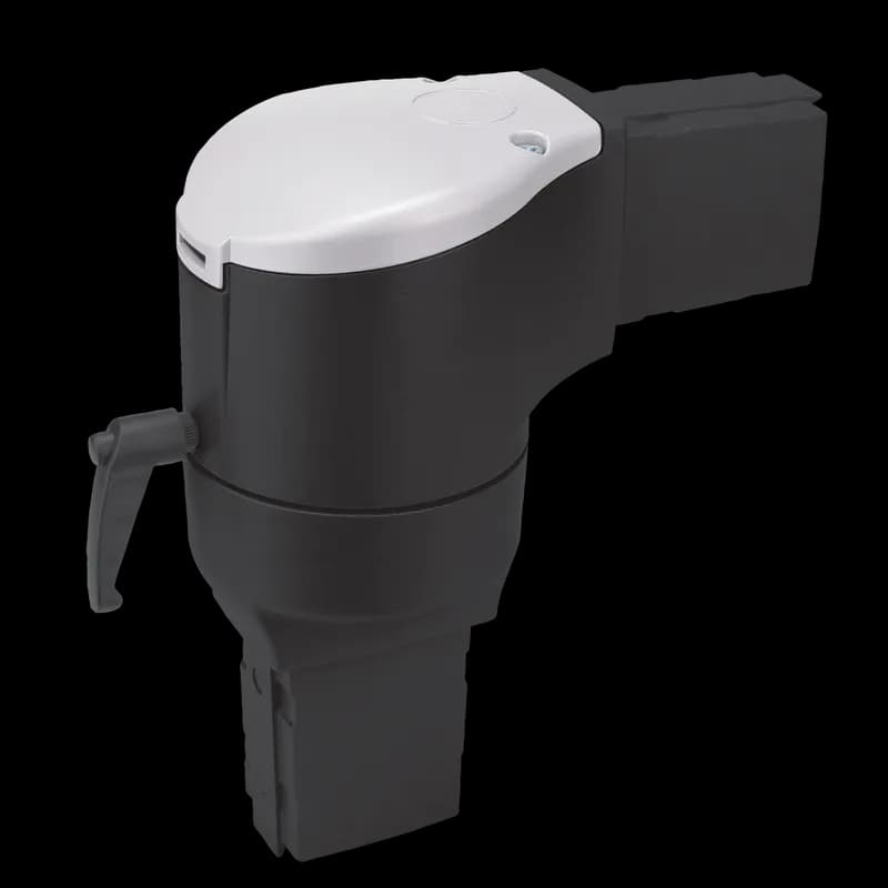 nVent S1MERG - Syspend 180-Max Rotatable Elbow, 8.98x7.68x3.94, Lt Gray, Aluminum