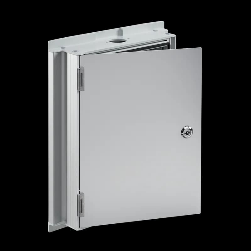 Syspend Aluminum HMI Enclosure Type 12, 275x300x66, Lt Gray, Aluminum