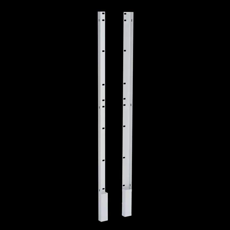 Seismic Panel Mounting Kits, 90 inches, White, Steel