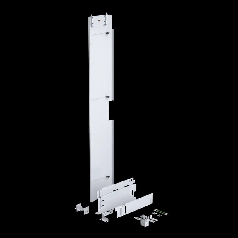Universal Barrier Panel for Unibody Free-stand, fits A=90 and C=18, White, Steel