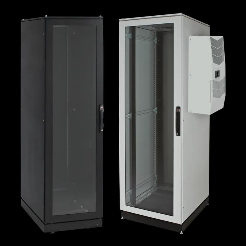 nVent PSC20610BAC2 - ProLine V/D Server Cabinet with G52 Type 12, 2000x600x1000mm, Black, Steel