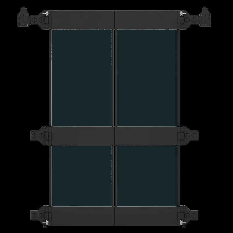 ProLine Containment System Express Sealed Doors, 88.00x34.00x12.50, Black, Steel