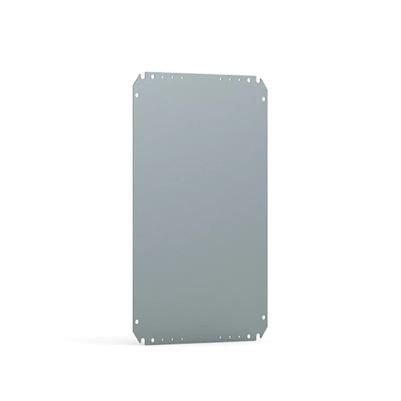 Mounting Plates Wall Mounted Enclosures, AMP, 370x550x2mm, Galvanized, Steel