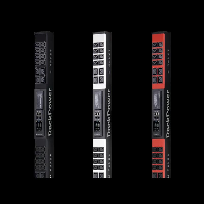 nVent RP10208H30AP112B - RackPower PDU RP1000 208V / 30A, 12x C13 L6-30P plug, Black, Steel