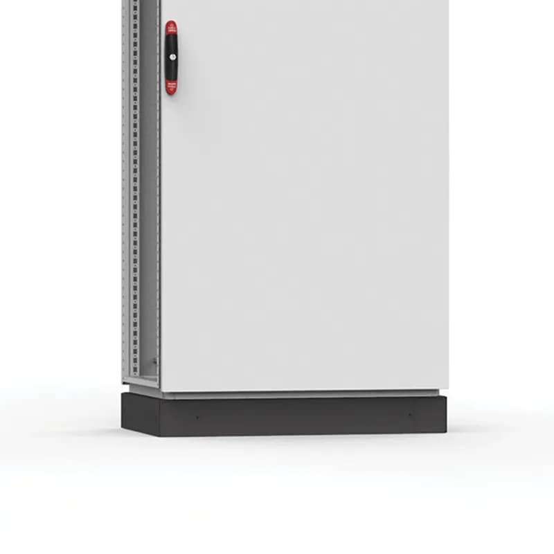 Front/Rear Plinths, PF, 100x398x63mm, Umbra Gray, Zinc Plated, Mild Steel