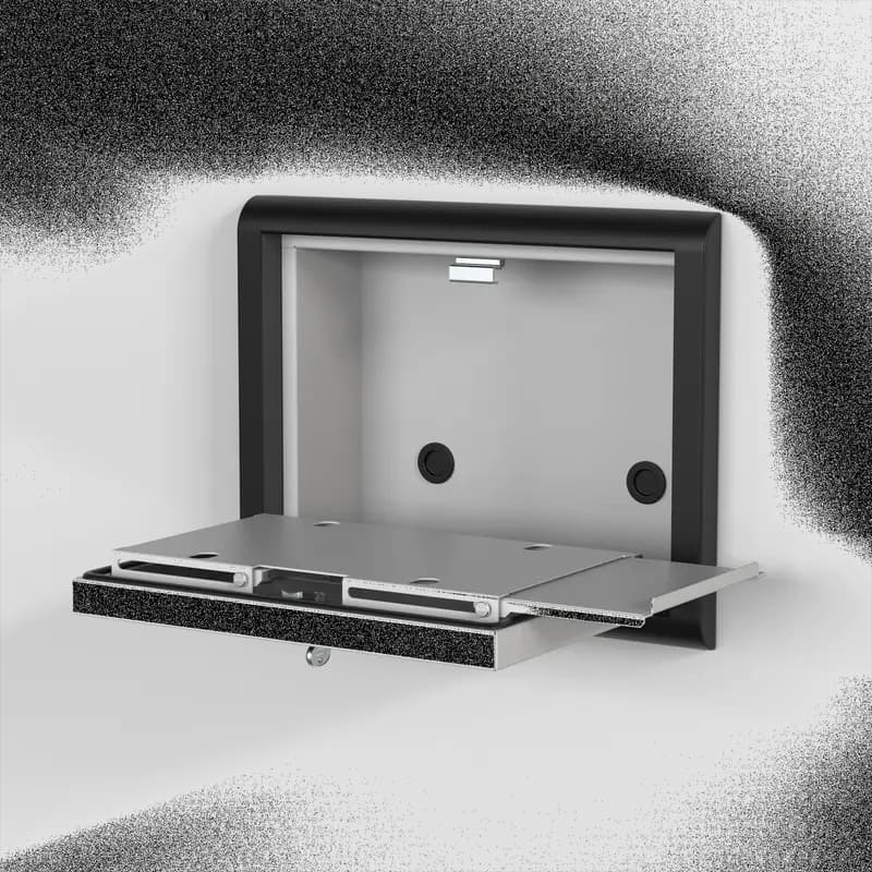 Universal Keyboard Trays, UKT, 324x427x108mm, Zinc Plated, Mild Steel