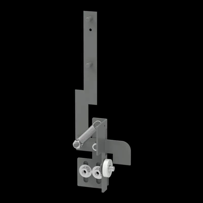 Universal Free-Stand Operator Release Mechanism, 9.88x1.61, Gray, Steel