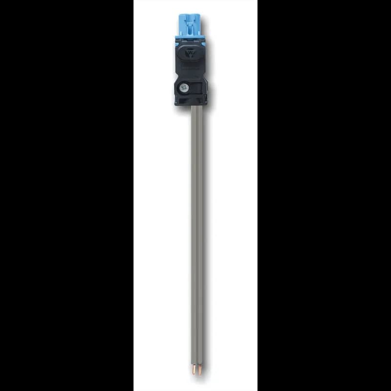 Cable Infeed for EL LED Enclosure Lights, 6.56 Ft., 24 VDC, 2-Pole, Gray
