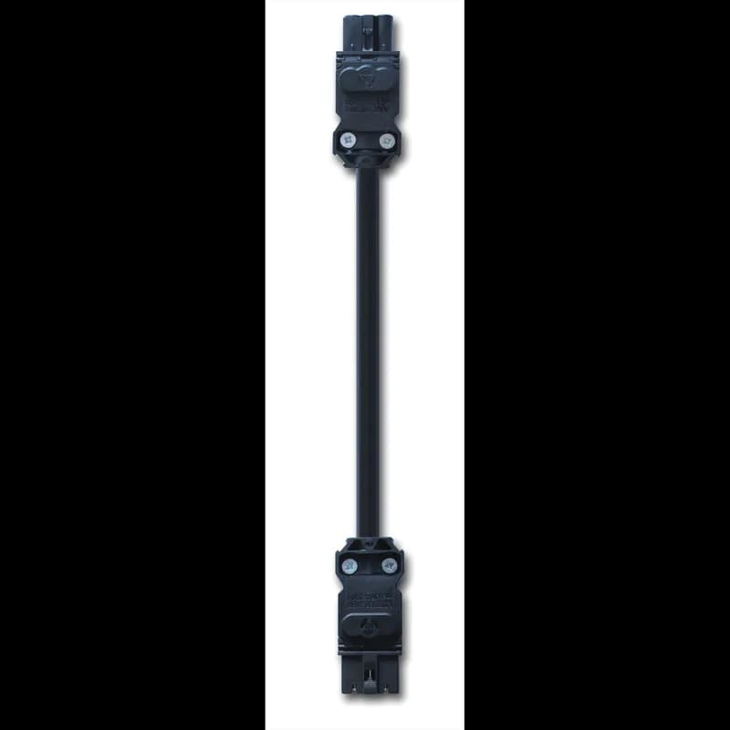 Cable Through-Wiring for EL LED Enclosure Light, 600mm, 100-240VAC 3-Pole, Black