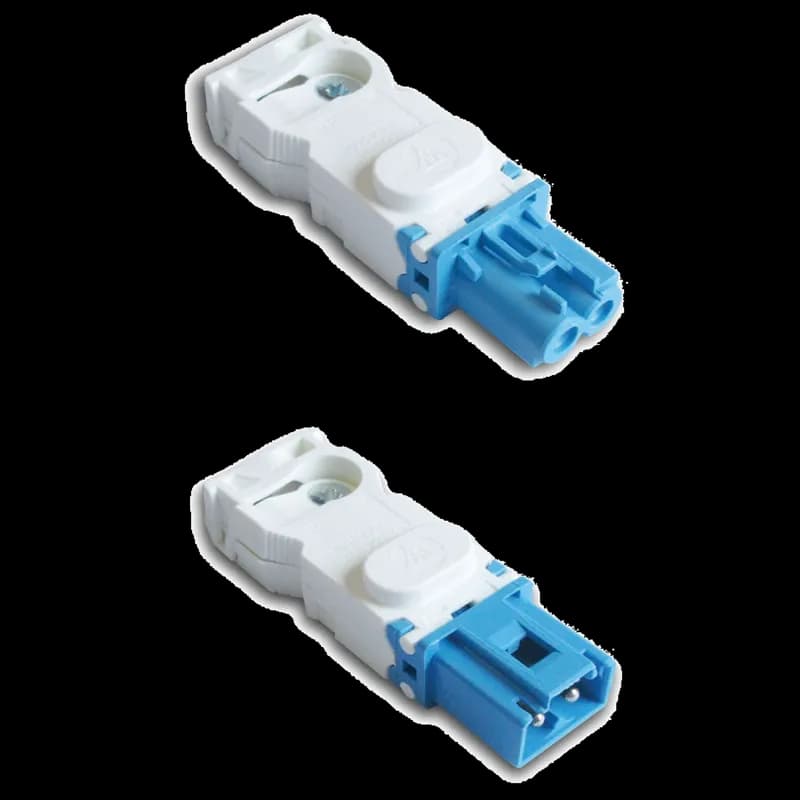 Connectors for EL LED Enclosure Lights, DC, 50A, 16V, Light Blue