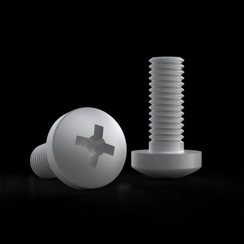 Front Phillips Screws, CHS, 12x12x16mm, Zinc Plated, Mild Steel